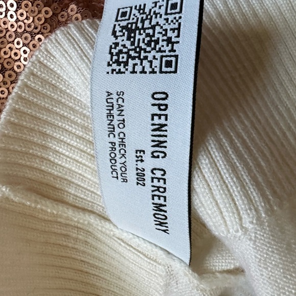 Opening Ceremony White Logo Crewneck Sweatshirt Unisex XS. Authentic - Picture 7 of 10